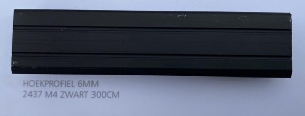 Hoekprofiel Black 6mm x 300cm